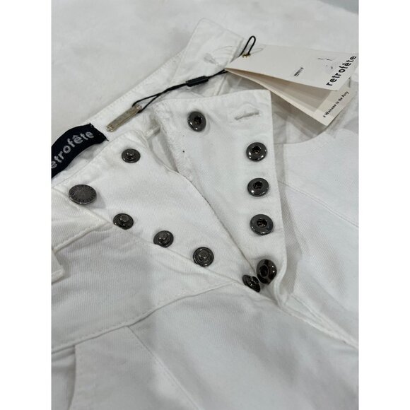NWTD Retrofete Size 27 Taylor Jeans in White MSRP $345 - Picture 13 of 15